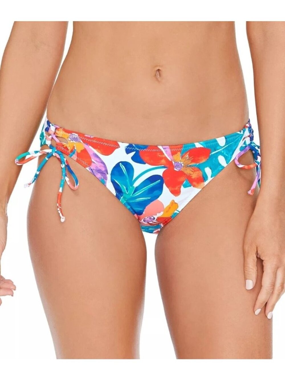 Raisins Womens RIVIERA MAYA Juniors Sweet Side-Tie Bikini Multicolor Size M NWT